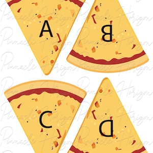 Pizza Letter Matching Activity
