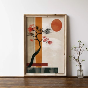 Wabi Sabi Wall Art Printable, Japandi wall art, Minimalist Poster, Zen wall art, Beige Print, Japanese style wall art, Wabi sabi decor