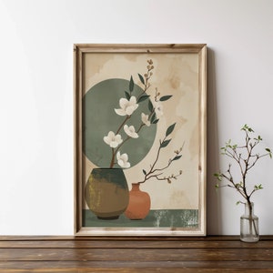 Wabi Sabi Wall Art Printable, Japandi wall art, Minimalist Poster, Zen wall art, Beige Print, Japanese style wall art, Wabi sabi decor