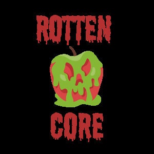 rotten core apple, halloween digital download, spooky
