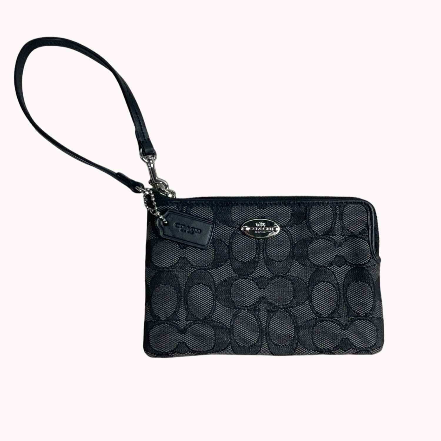 Coach Women s Black Wristlet Clutch Bag Sz S Nwot