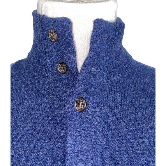 NWT Polo Button Up Wool High Neck Classy Navy Blu… - image 2