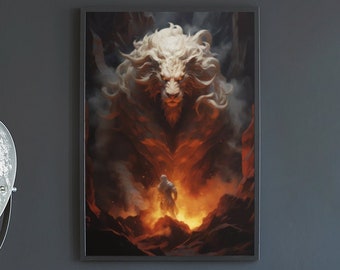 Fantasía / Quimera / D&D / Póster / Obra de arte personalizada