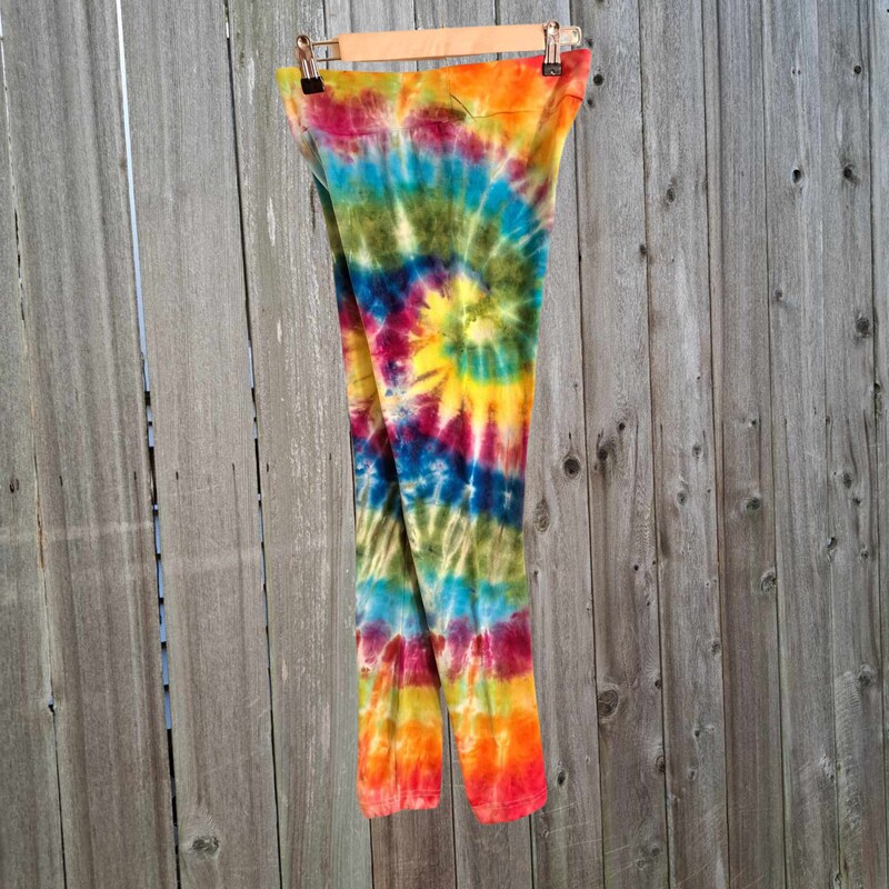 Red Tie Dye Men's Leggings main image 1