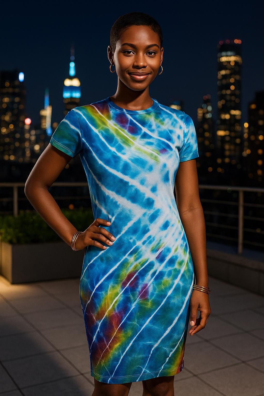 Tie Dye Bodycon Dress - Etsy