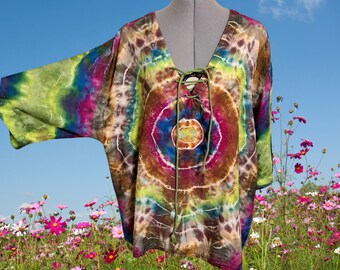 Radiant Bullseye Shirt, Tie Dyed, Vibrant Colors, Festival Clothing, Boho Chic, Bohemian Fashion, Hippie Clothes, Hippie Chic, Hippie Style