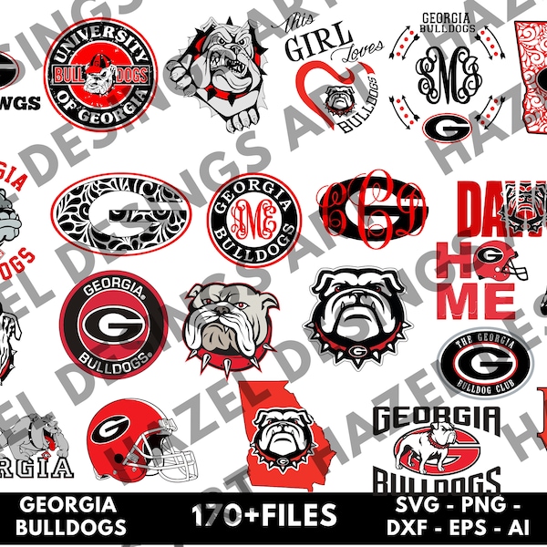 Georgia Bulldogs Svg - Etsy