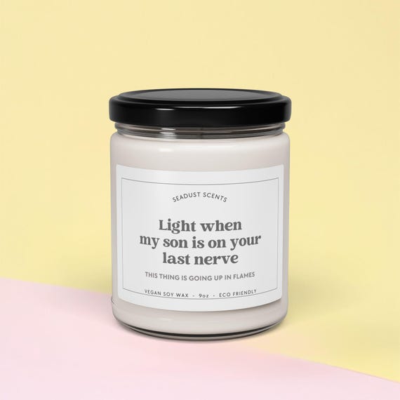 Daughter In Law Gift, Last Nerve Candle, Daughter In Law Wedding Gift, Christmas Gift Daughter In Law, Funny Birthday Candle,Gag Gift Candle