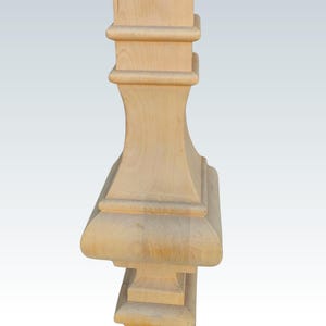 Table Wood Pedestal Base, Wood Base For Rectangular Table Base, Dining Table Base, Wood Farmhouse Rounda Table Base, Pedestal Table Base