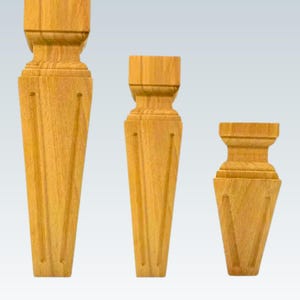Solid Wood Furniture Legs & Mid Century Style Sofa Couch Chair Cabinet Ottoman Legs Set of 4 Premium Replacement