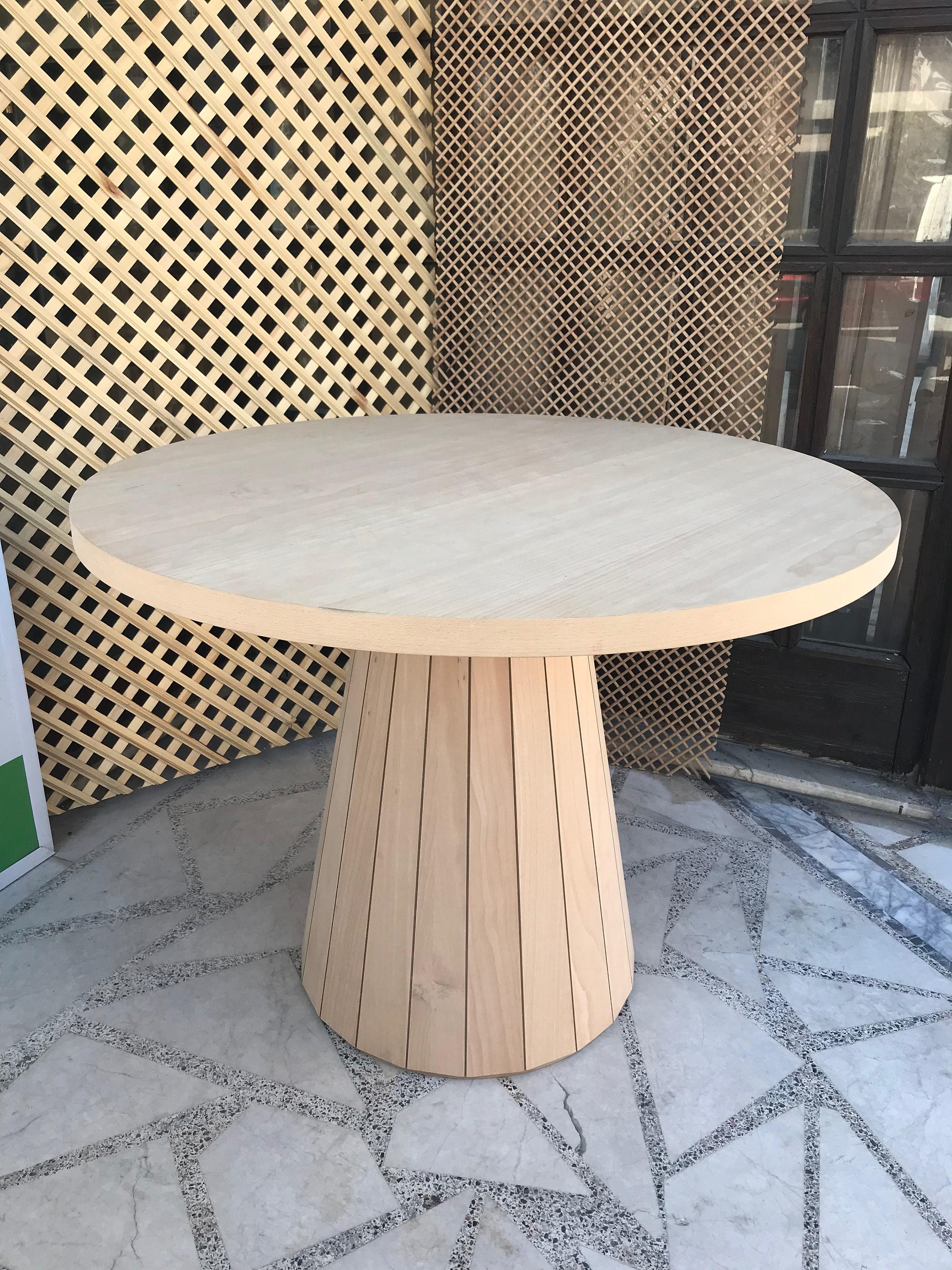 Mushroom Ebony Round Table 120cm