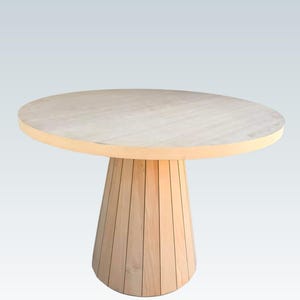 Wood Round Table, Handmade Dining Table, Natural Kitchen Desk, Custom Round Table, Handcraft Wooden Coffee Table, Kitchen Gift, Unique
