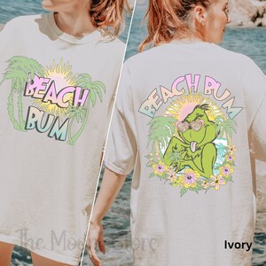 Beach Bum shirt Summer vibes comfort colors shirt Palm Tree shirt Aloha shirt Hawaii shirt Retro summer, Oversized shirt
