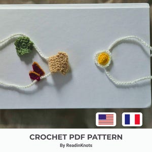 Sandwich Crochet Bookmark Pattern - Egg Bacon & Lettuce - Kawaii Food Amigurumi PDF - Easy Fidget Friendly Digital Download