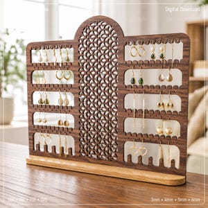 Earring Stand Laser Cut Svg Files, Laser Cutting Files