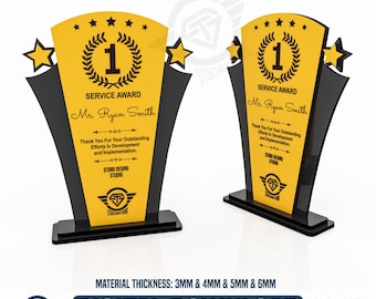 Award Trophäe Laser Cut Files, Laser Cut Files