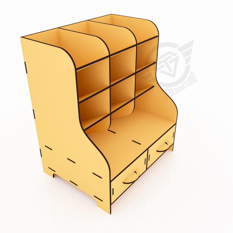 Laser Cut Desktop Organiser Svg Files, Laser Cutting Files - Etsy