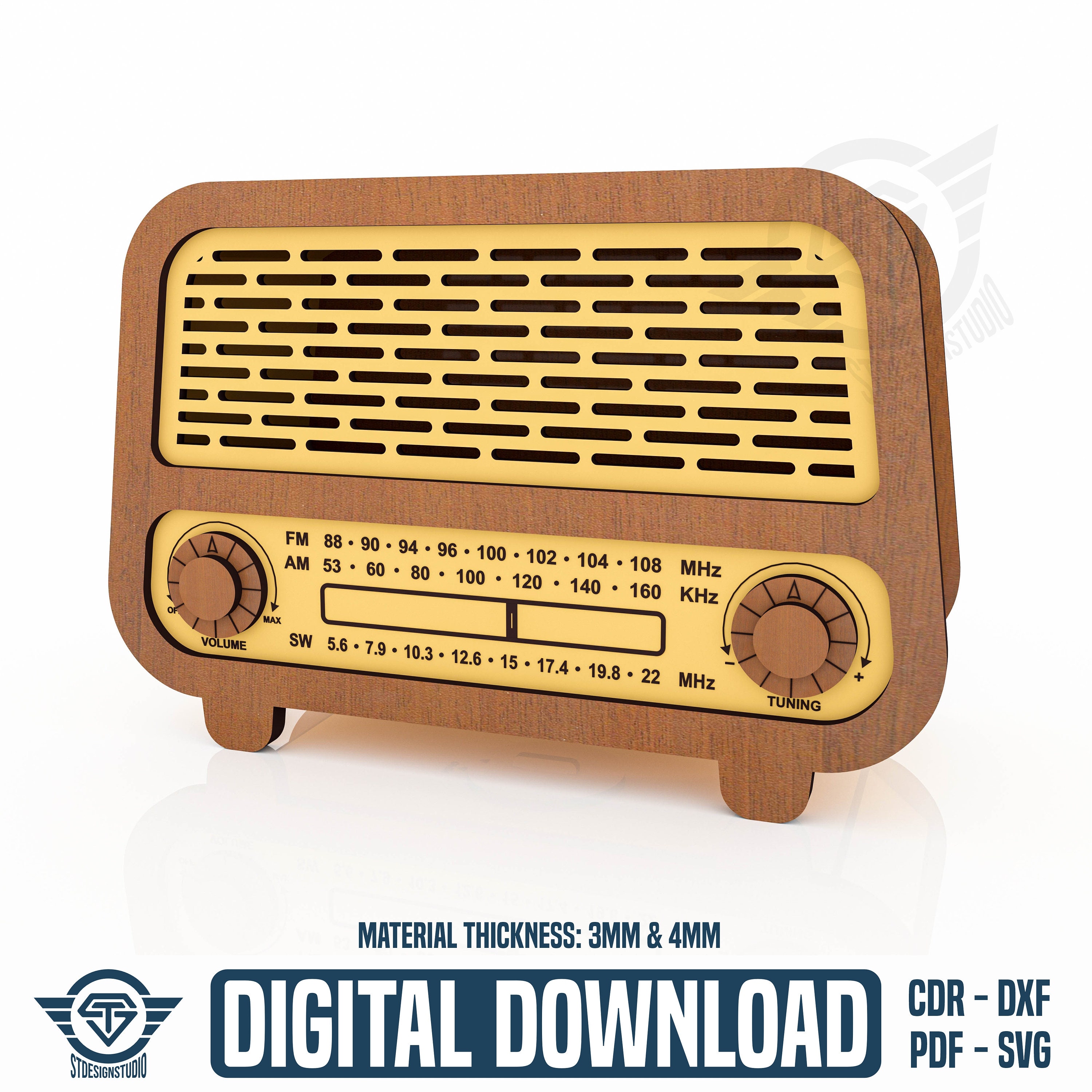レトロ ブロカント ラジオ Vintage wood radio - Etsy 日本