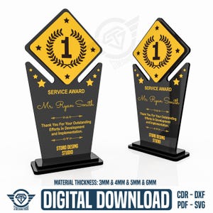 Troféu de Prêmio Arquivos de Corte a Laser, Arquivos de Corte a Laser