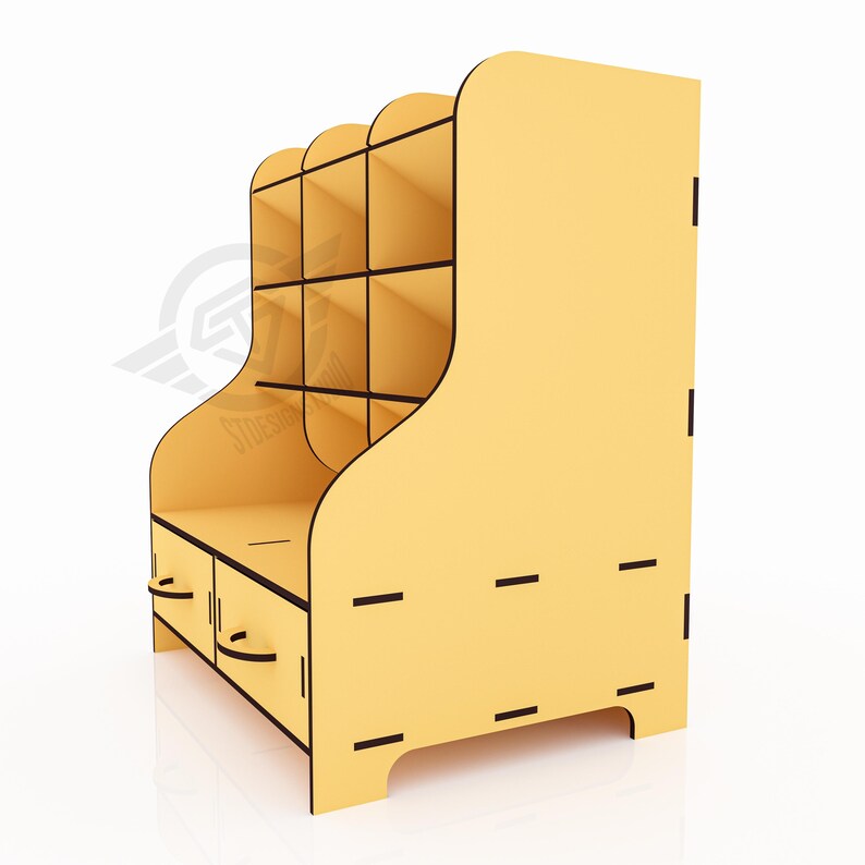 Laser Cut Desktop Organiser Svg Files, Laser Cutting Files - Etsy