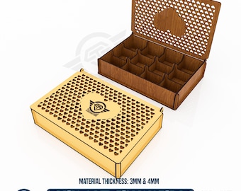 Decorative Gift Box Laser Cut Svg Files, Laser Cutting Files