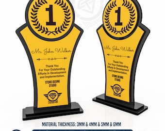 Award Trophäe Laser Cut Files, Laser Cut Files