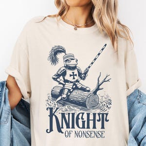 Funny Frog Knight T-Shirt: Medieval Humor Graphic Tee