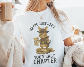 Funny Bookworm T-Shirt: Sarcastic Bunny Outlaw Librarian Comfort Colors Tee