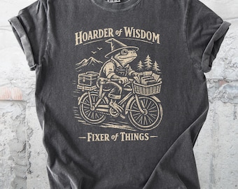 Cottagecore Frog T-Shirt, Fixer of Things Shirt, Vintage Toad Graphic Tee