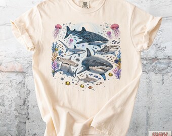 Ultimate Shark Shirt, Marine Life Ocean Animals Tee, Underwater Sea Creatures Comfort Colors® Shirt