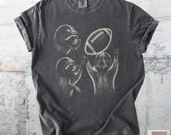 Funny Raccoon Football T-Shirt, Game Day Animal Tee, Sports Fan Comfort Colors® Shirt