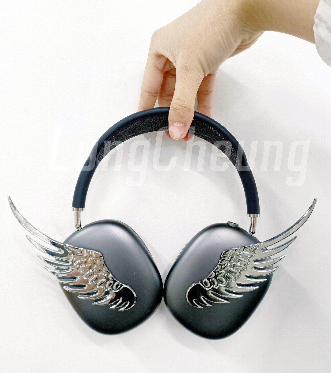 Angel Wings Headphone Attachmentairpods Max Casewings Silver Etsy