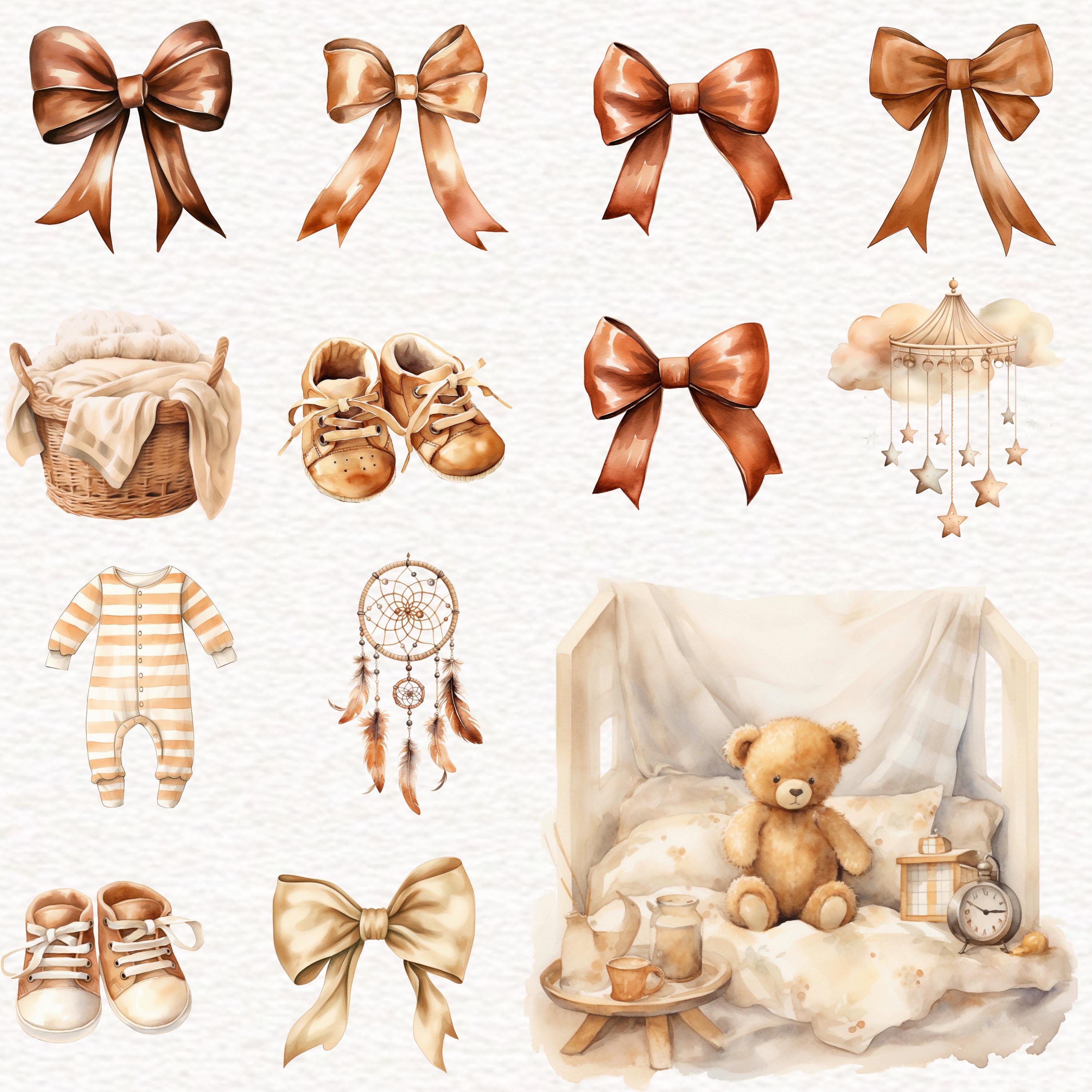80 Baby Shower Clipart Neutral Baby Shower Watercolor Baby Shower PNG ...