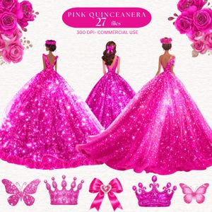 Hot Pink Quinceanera Dress - Etsy