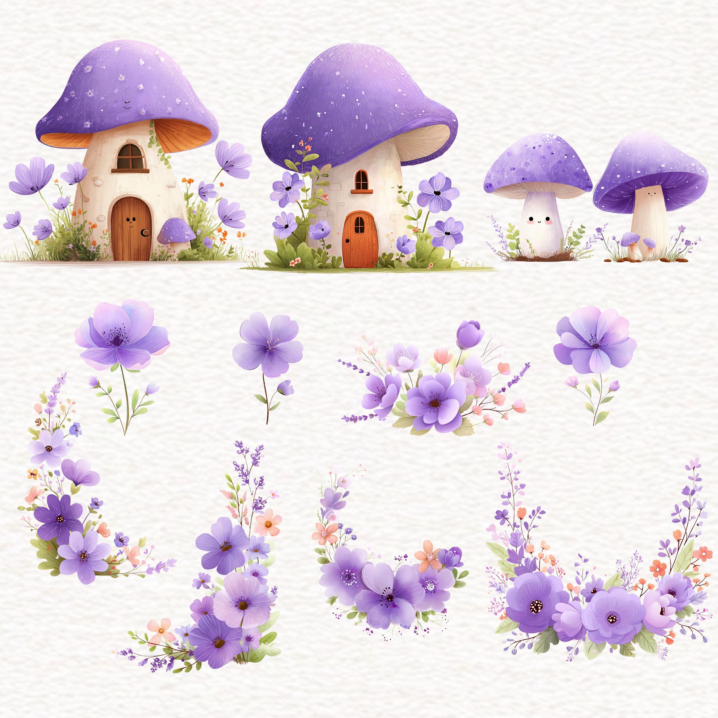Purple Fairy Clipart Lilac Fairies Png Watercolor Cute Little Girl ...