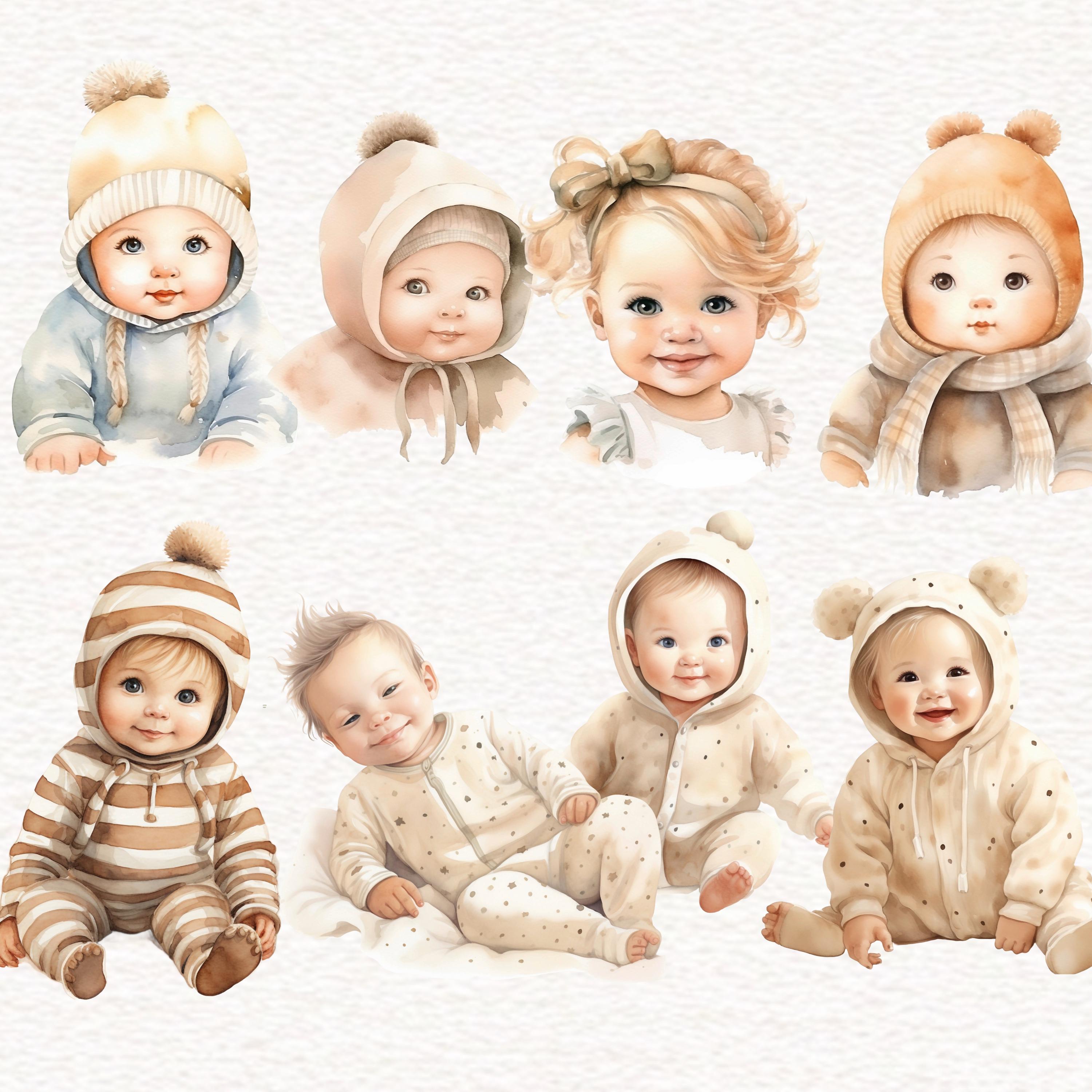 80 Baby Shower Clipart Neutral Baby Shower Watercolor Baby Shower PNG ...