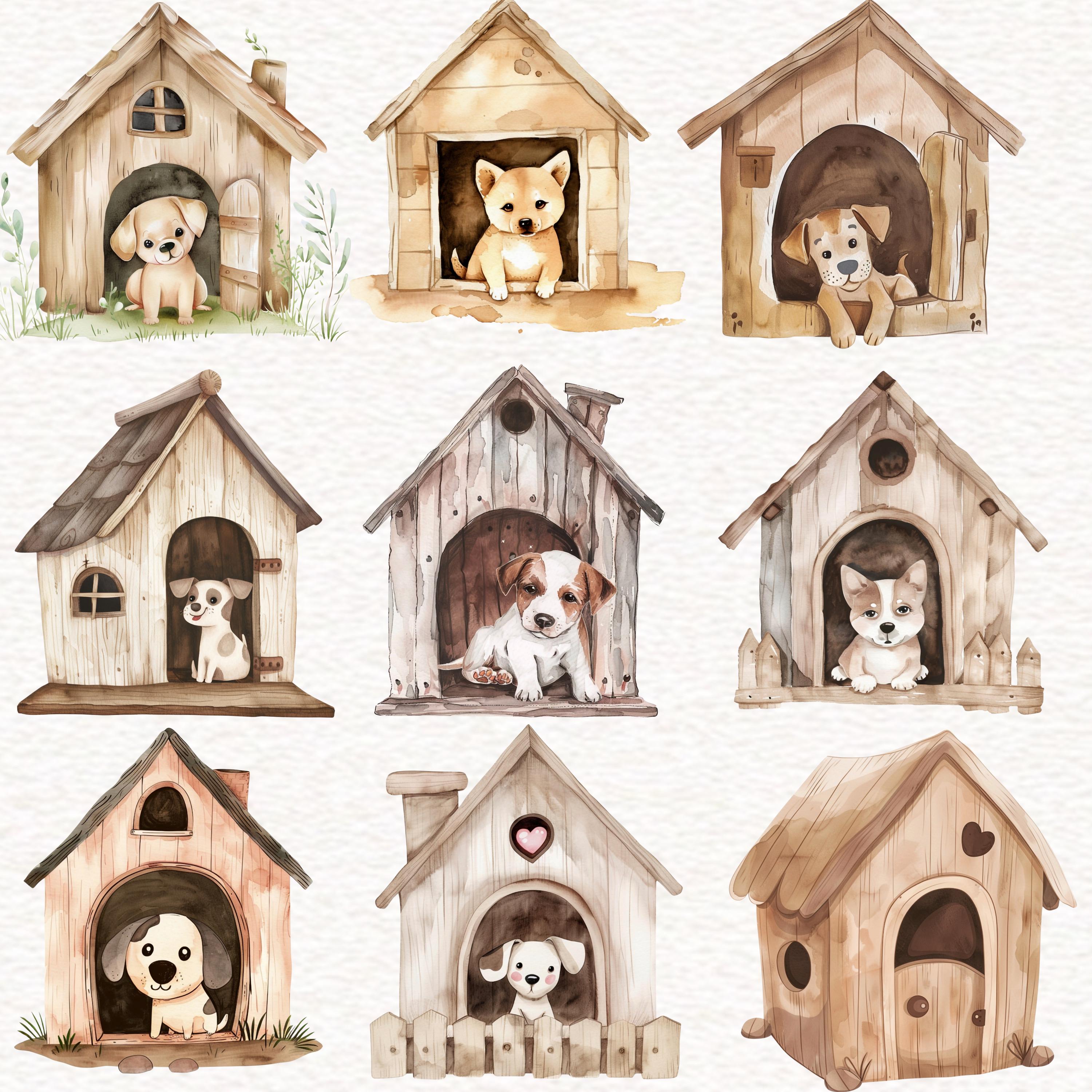 Watercolor Dog Clipart Cute Animal Image Nursery Decor Animal Puppy PNG ...