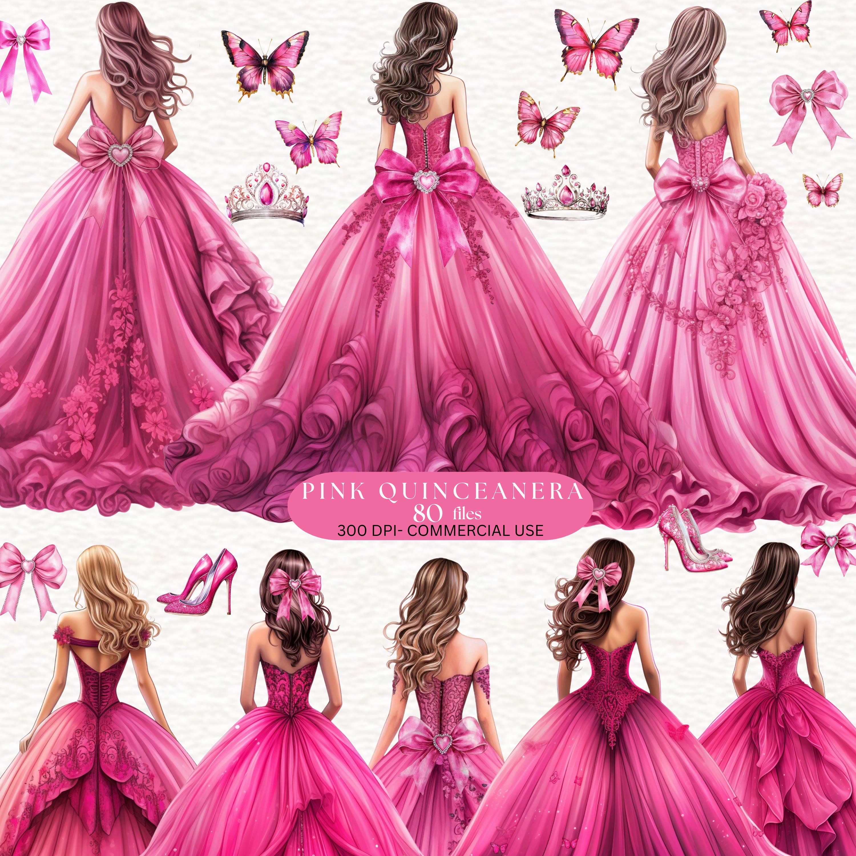 strapless open back dress Opal Pink Long Sleeve Maxi Dress - US 4 main image 0