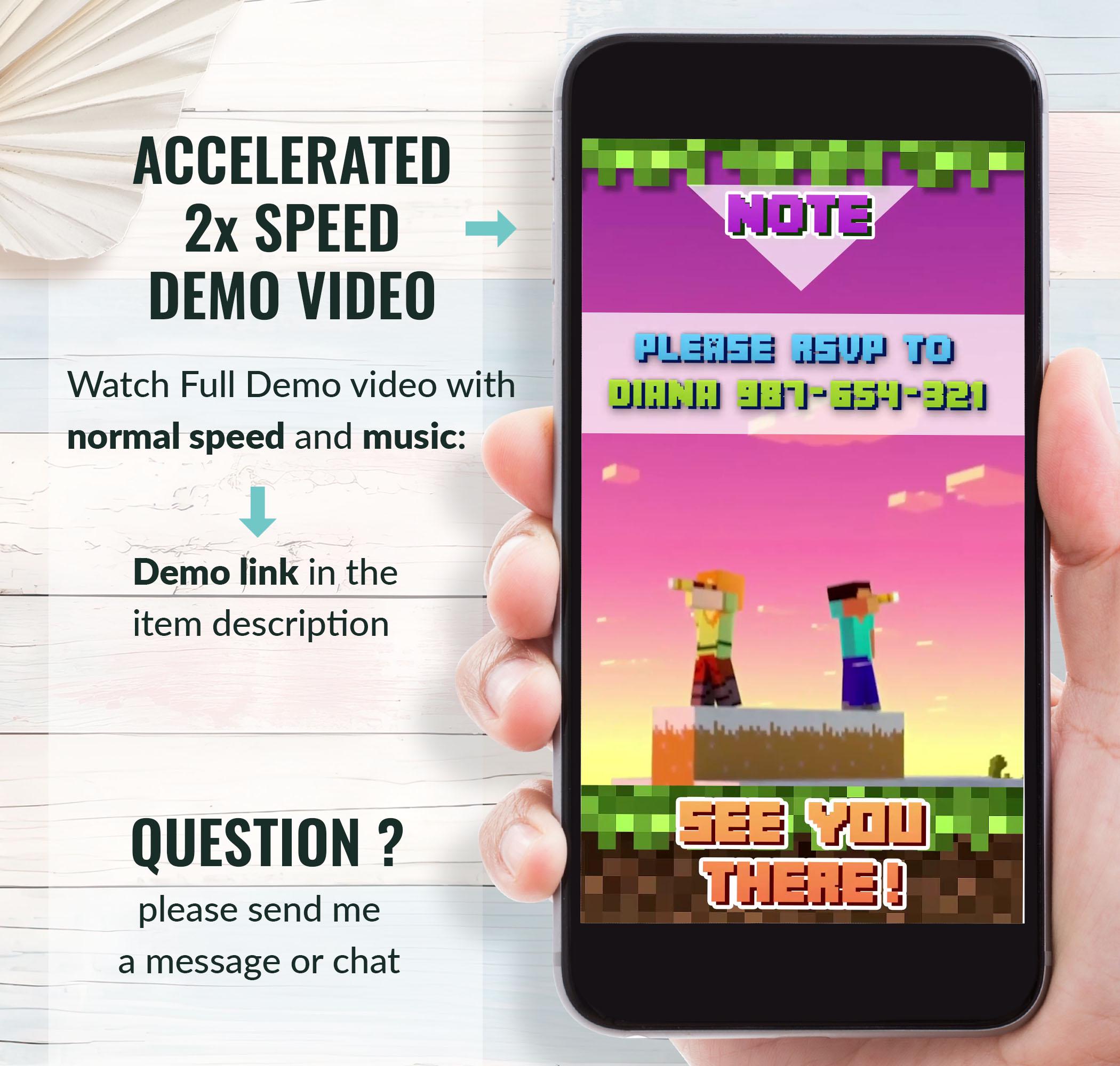 Personalized Minecraft Birthday Video by Seller