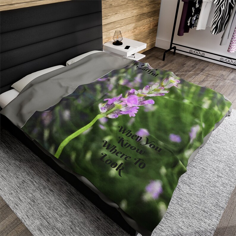Lavender Plush Blanket Etsy