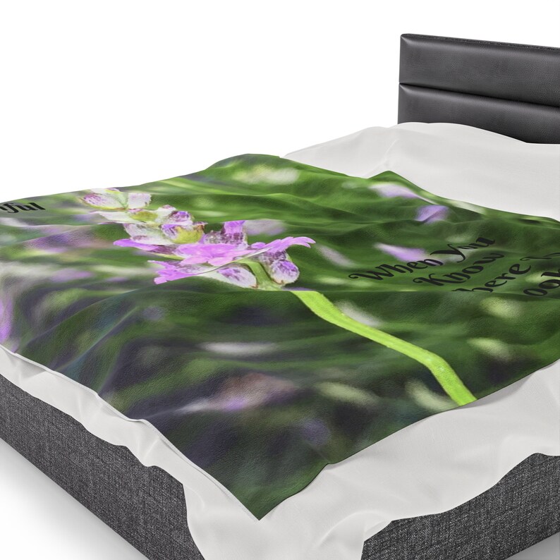 Lavender Plush Blanket Etsy