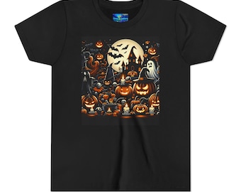 T-shirt Halloween à manches courtes pour jeunes