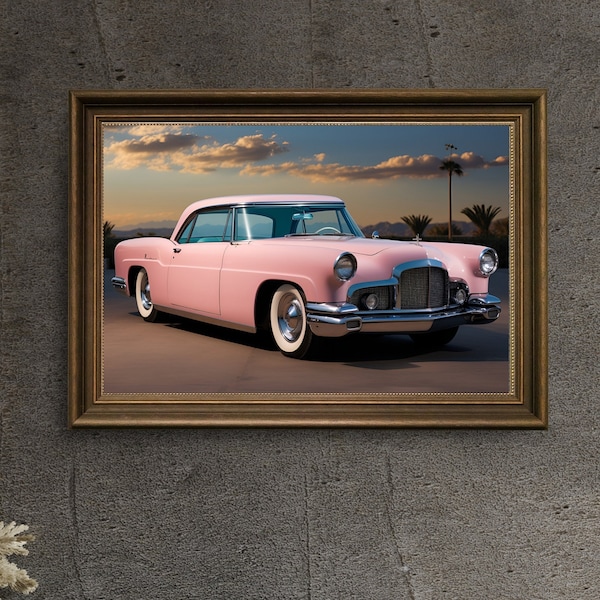 Timeless Elegance: 1956 Lincoln Continental Print - Classic Car Wall Art, Office Decor, Vintage Poster, Travel, Car Poster, Digital Download
