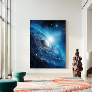 Lámina artística de Galaxia Espacial: Decoración Celestial Cósmica (Descarga digital)
