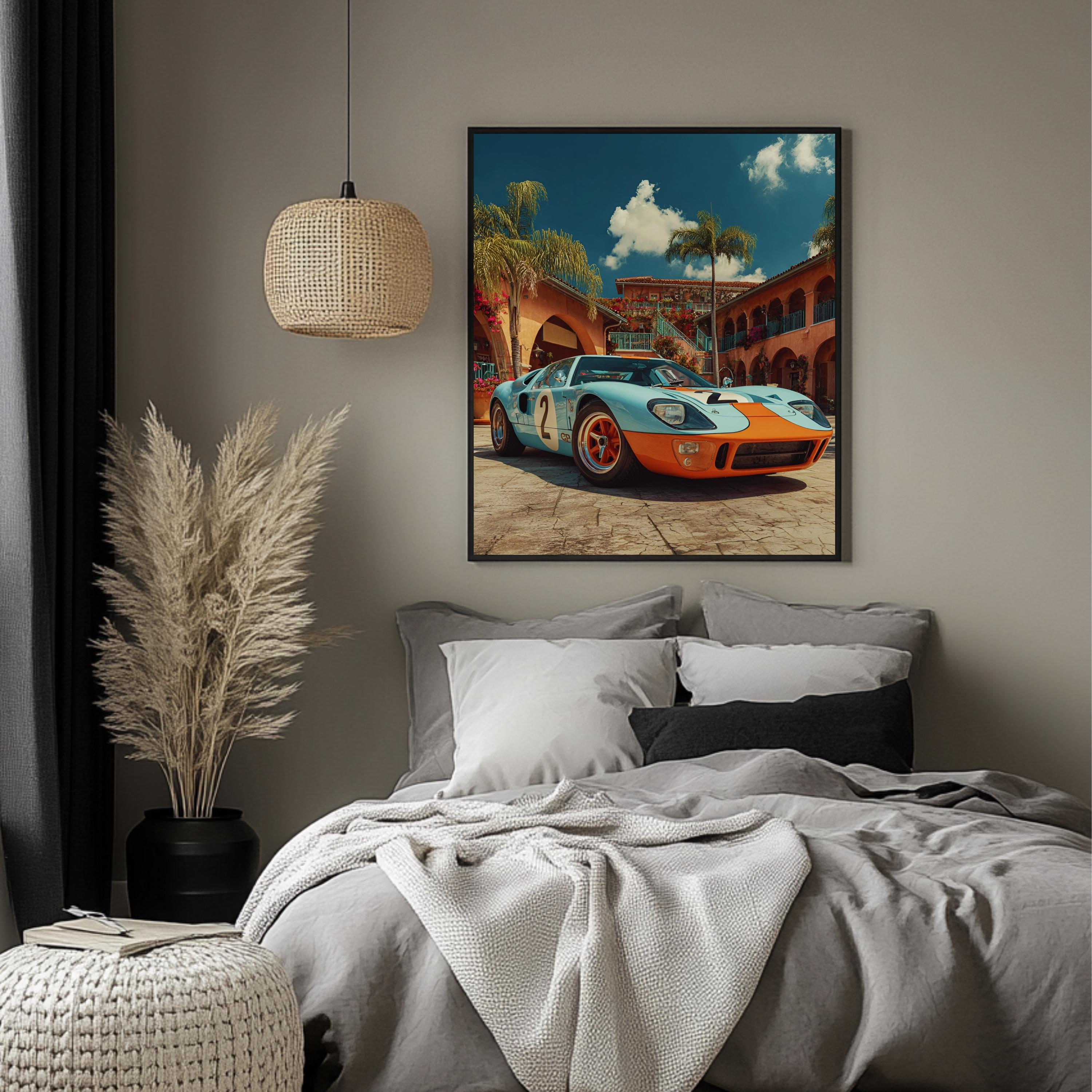 Ford GT40 Gulf Livery Poster, Vintage Racing Art (digital Download) - Etsy