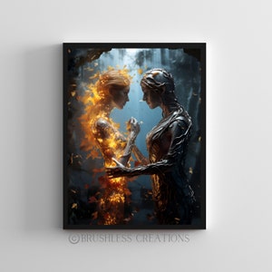 Glamorous Abstract Woman Art Print: Sparkling Beauty (Digital Download)