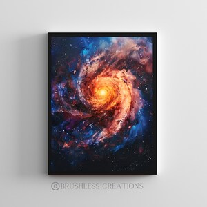 Milky Way Galaxy Poster, Space Wall Art, Galaxy Art, Cosmic Decor, Astronomy Print, Space Decor, Nebula Art, Digital Download