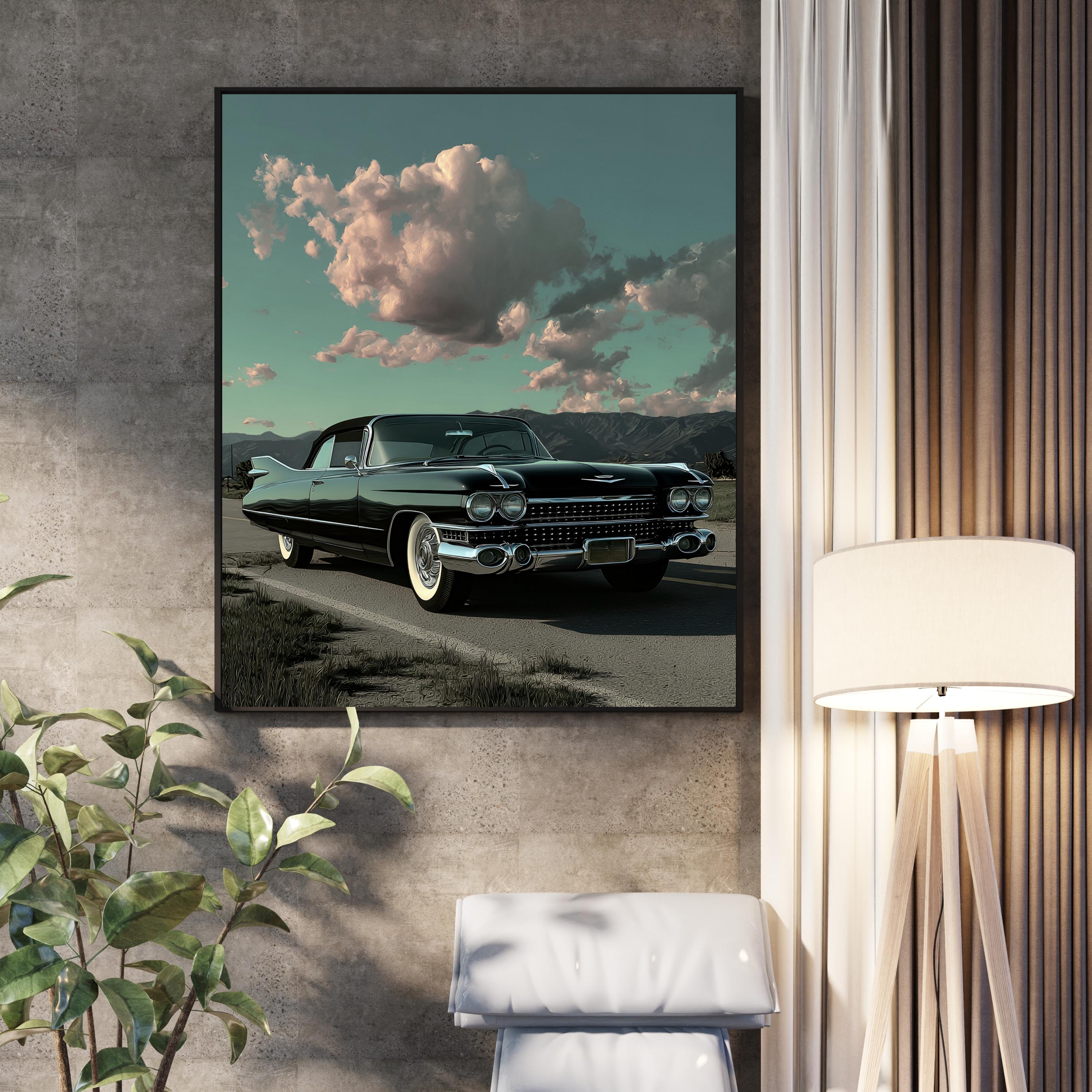 Cadillac Eldorado Biarritz Poster, Vintage Car Art (digital