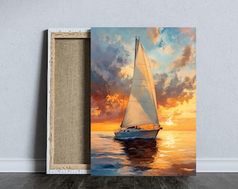 Le coucher de soleil Impression d'Art Encadrée par Aliss ART