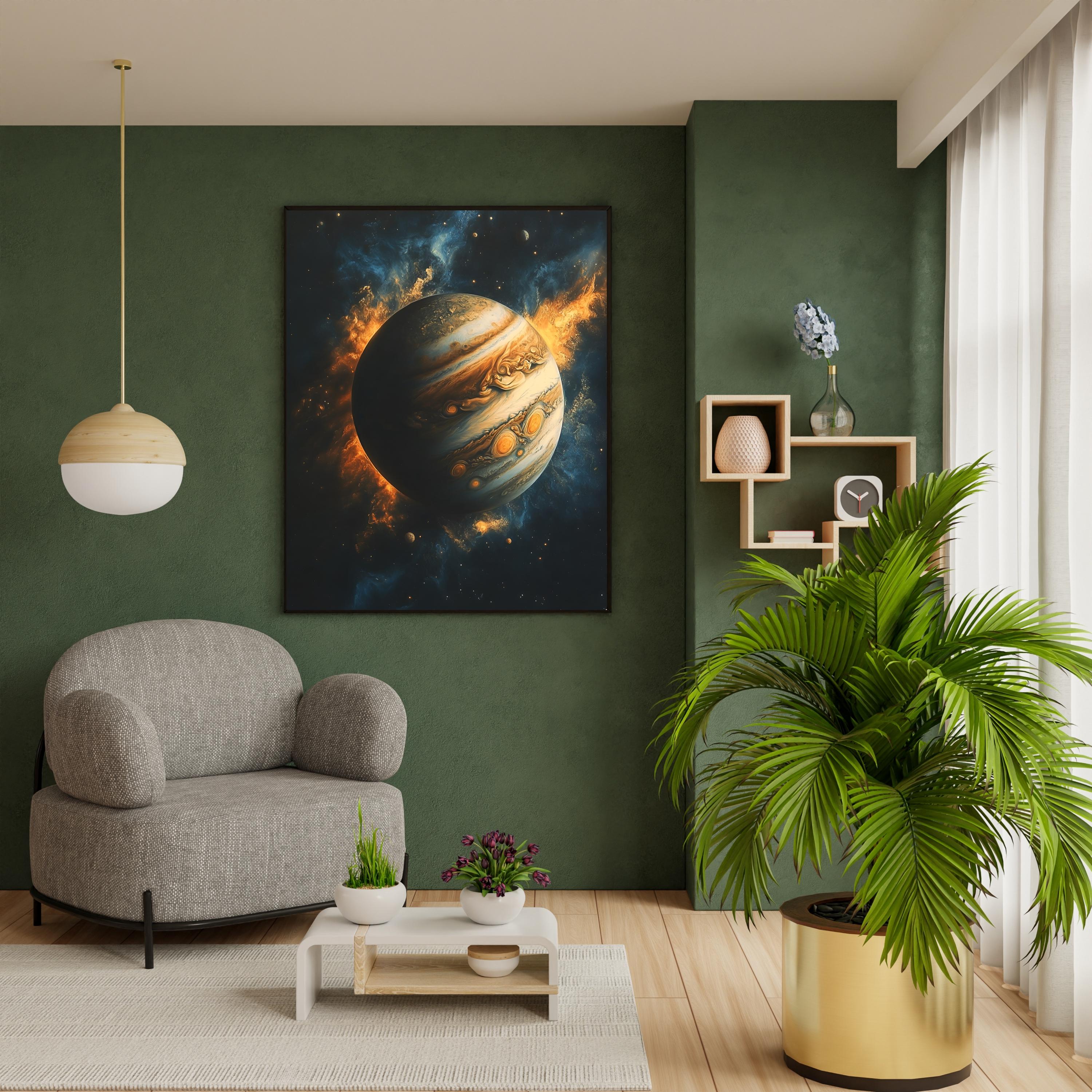 Jupiter Art Print: Vivid Space Wall Decor (digital Download) - Etsy